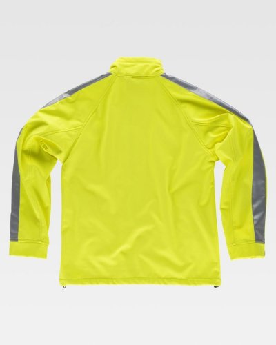 Giacca Workshell catarifrangente con cerniera in nylon