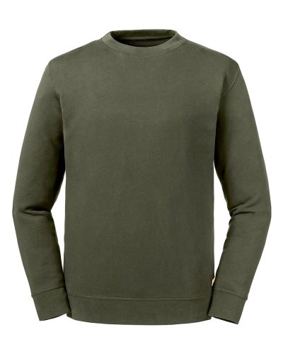 Felpa reversibile Pure Organic Dark Olive