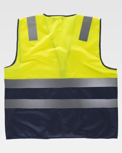 Gilet imbottito con bande rifrangenti