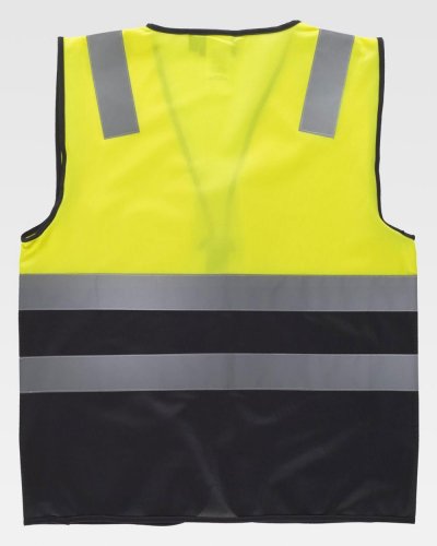 Gilet imbottito con bande rifrangenti