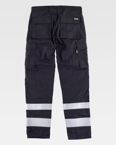 Pantalone di triple cuciture con bande riflettente