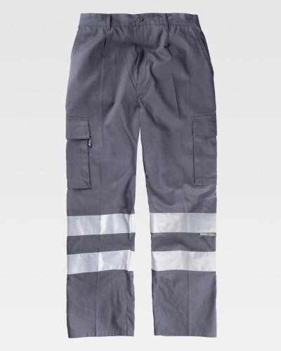 Pantalone multitasche bande rifrangenti CONVOY