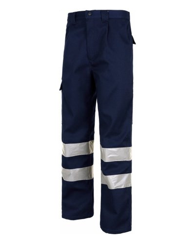 Pantalone multitasche interno in pile NAVY