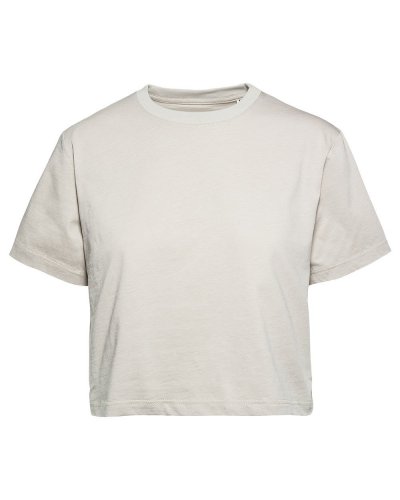 Maglia corta donna girocollo manica corta Sabbia