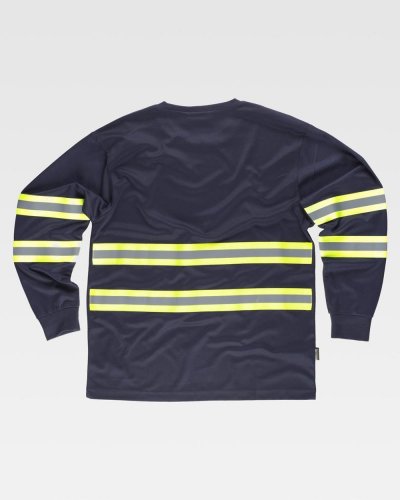 T-shirt manica lunga bande rifrangenti