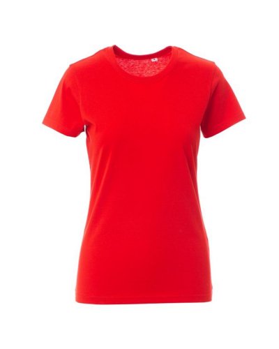 T-shirt girocollo manica corta Free lady Rosso