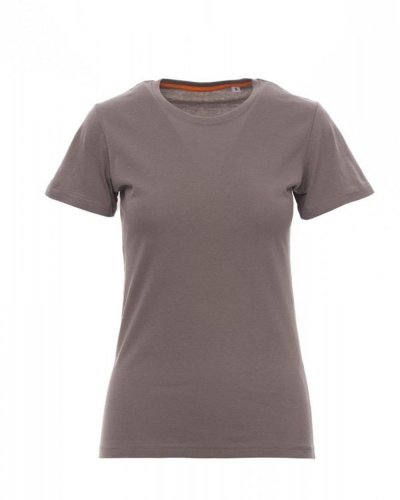 T-shirt girocollo manica corta Free lady Steel Grey