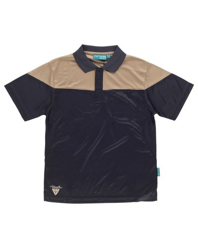 Polo manica corta in micro piquè Beige / Nero