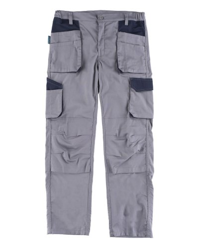 Pantalone multitasche in tessuto elasticizzato