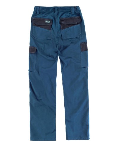 Pantalone multitasche in tessuto elasticizzato
