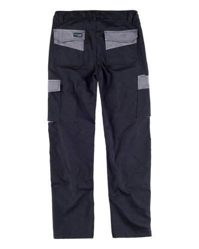 Pantalone multitasche in tessuto elasticizzato