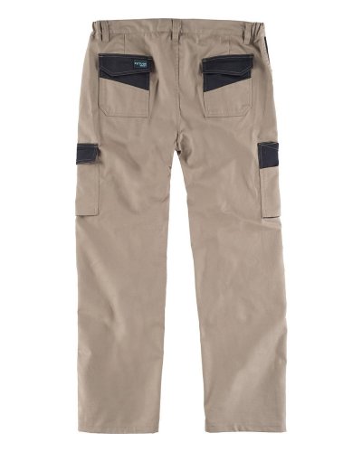 Pantalone multitasche in tessuto elasticizzato