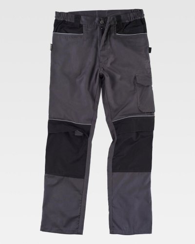 Pantalone con bottone metallico e cerniera DARK GREY / BLACK