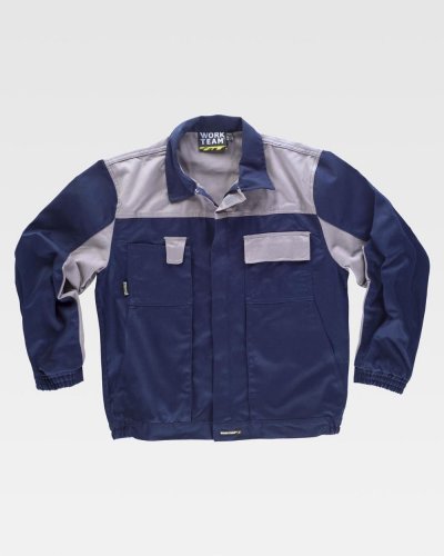 Giacca con cerniera in nylon nascosta