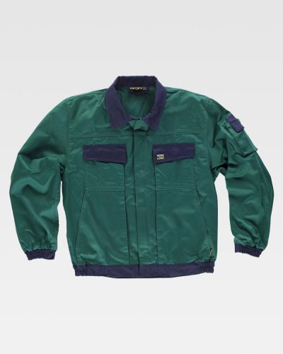 Giacca da lavoro con cerniera in nylon nascosta