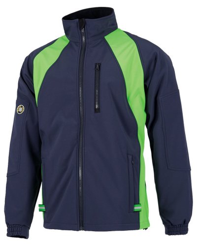 Giacca Workshell con cerniera in nylon