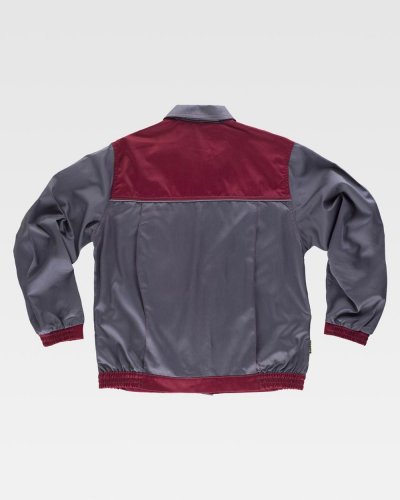 Giacca con cerniera in nylon e bordi riflettenti