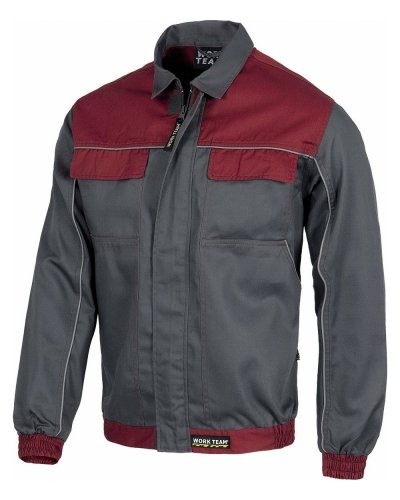 Giacca con cerniera in nylon e bordi riflettenti
