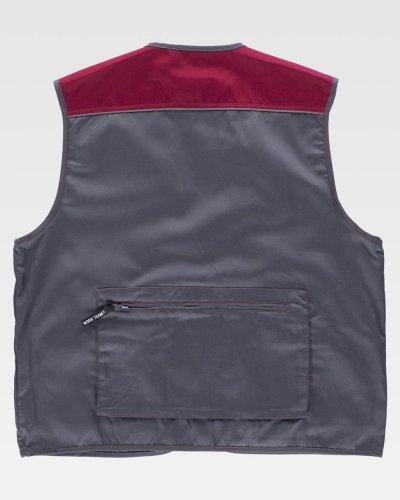 Gilet imbottito combinato con collo alto