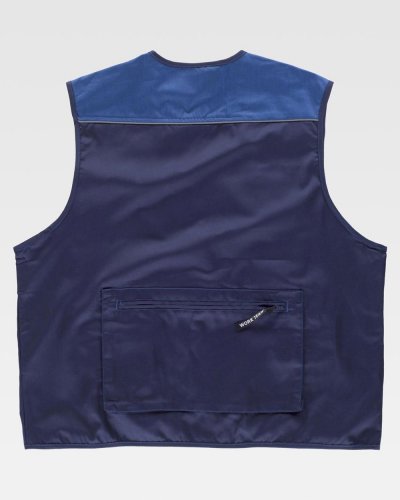 Gilet imbottito combinato con collo alto