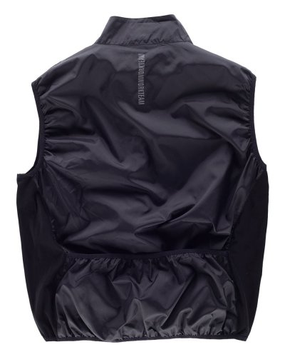 Gilet collo alto e chiusura di cerniera di nylon