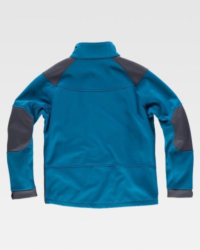 Giacca Workshell combinata di manica raglan