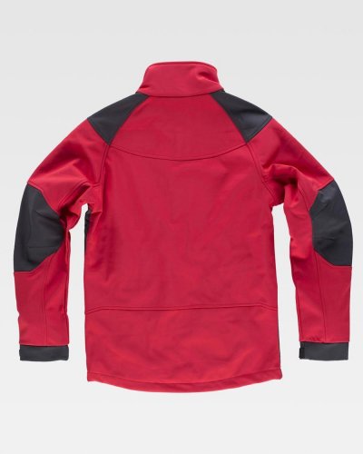 Giacca Workshell combinata di manica raglan
