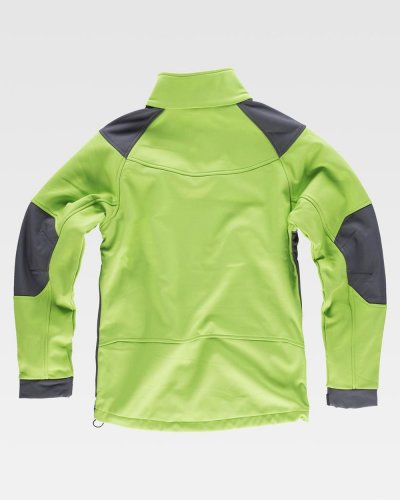 Giacca Workshell combinata di manica raglan