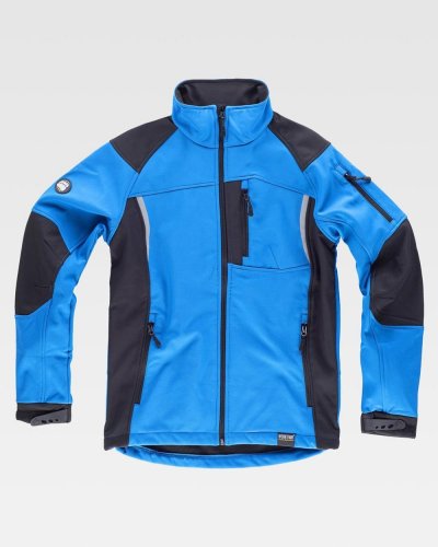 Giacca Workshell combinata di manica raglan