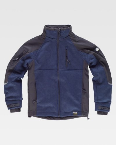 Giacca Workshell maniche raglan tessuto cannetè