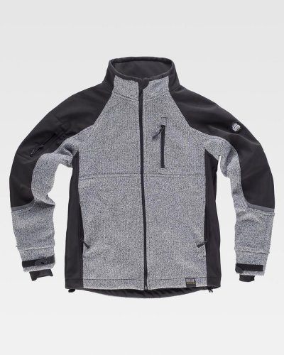 Giacca Workshell maniche raglan tessuto cannetè