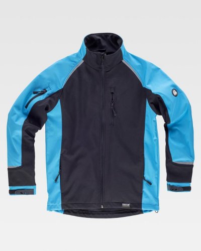 Giacca Workshell leggera con manica raglan