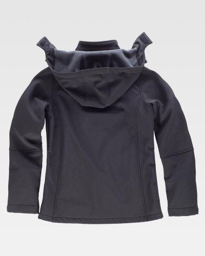 Giacca Workshell di donna con dettagli riflettenti