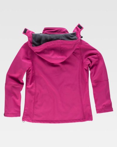 Giacca Workshell di donna con dettagli riflettenti