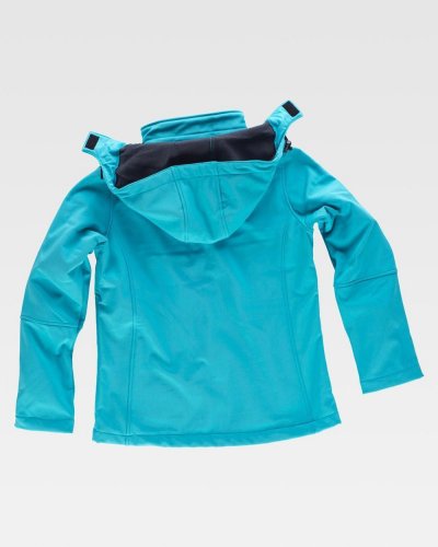 Giacca Workshell di donna con dettagli riflettenti