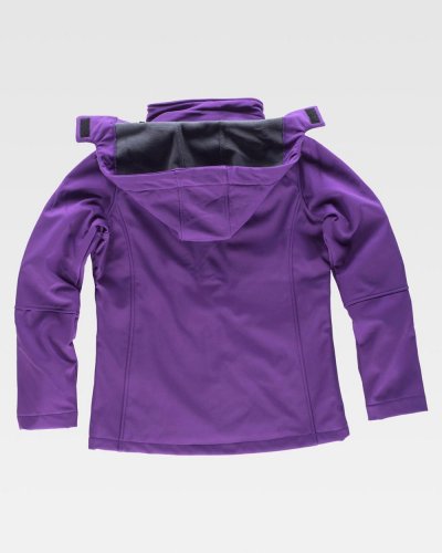 Giacca Workshell di donna con dettagli riflettenti