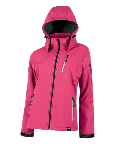 Giacca Workshell di donna con dettagli riflettenti