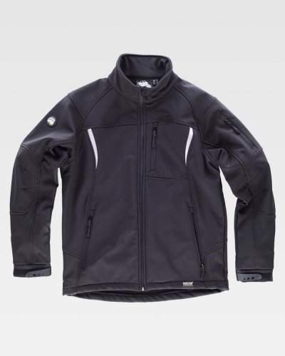 Giacca Workshell leggera con manica raglan e dettagli catarifrangenti