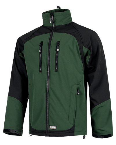 Giacca Workshell maniche raglan Verde / Nero