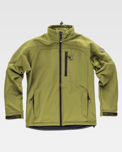 Giacca Workshell bicolore con rete interna