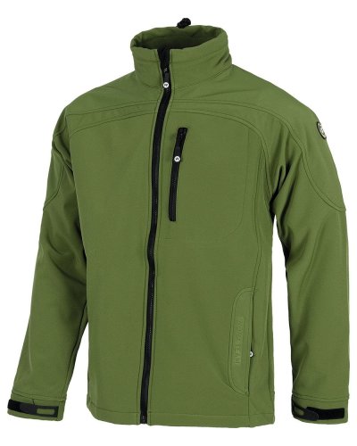 Giacca Workshell bicolore con rete interna KHAKI