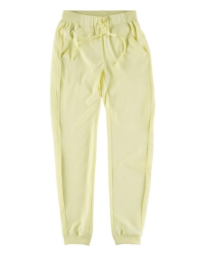 Pantalone Donna elasticizzato con elastico alla caviglia YELLOW