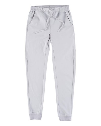 Pantalone Donna elasticizzato con elastico alla caviglia LIGHT GREY