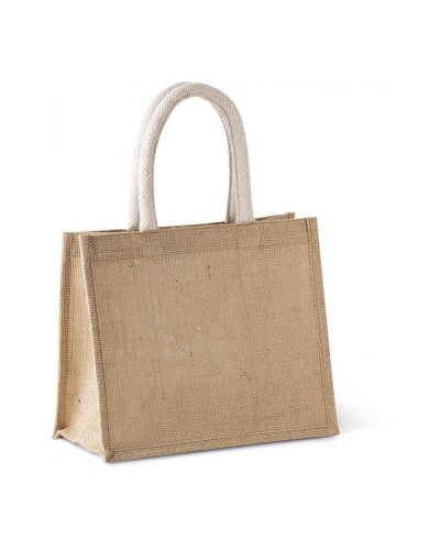 Borsa shopper media in tela di juta 26 x 14 x 22 cm