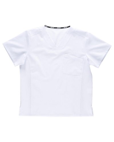 Casacca unisex elasticizzata manica corta WHITE