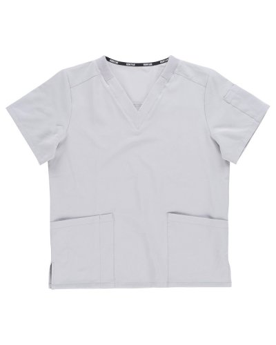 Casacca unisex elasticizzata manica corta con carrè LIGHT GREY