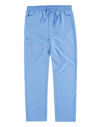 Pantalone elesticizzato multitasche SKY BLUE