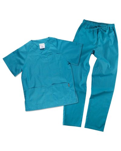 Kit pantalone e casacca unisex TURQUOISE
