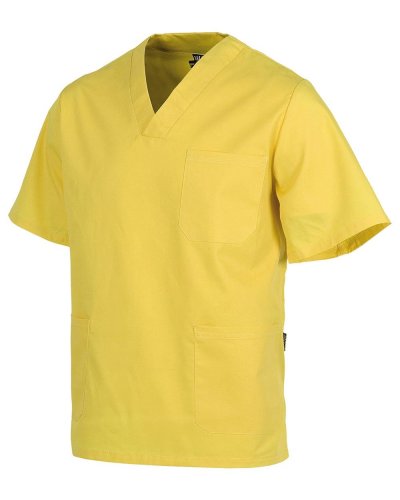 Casacca unisex con collo a V YELLOW
