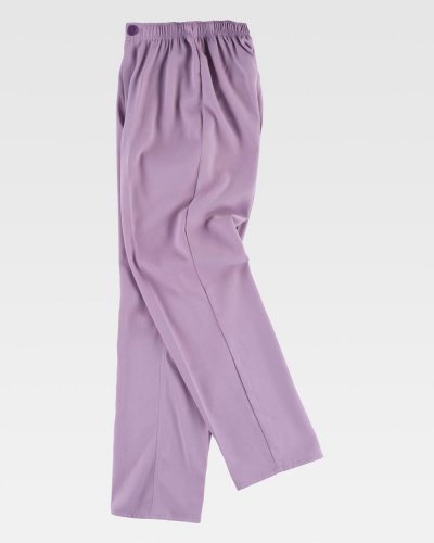 Pantalone con fondo dritto con elastico in vita
